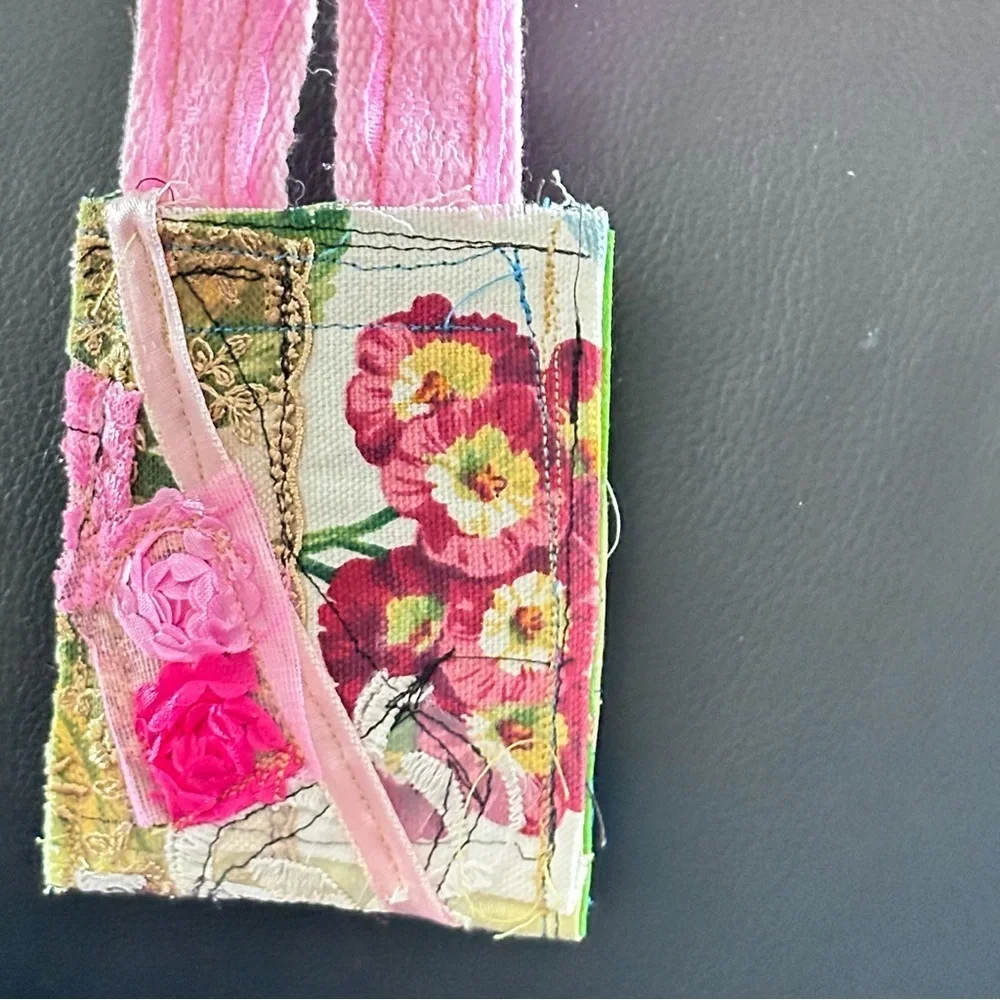 RUBYRUDI Necklace Purse, Hand Crafted, Amulet Wallet Pouch Artisan OOAK Signed
